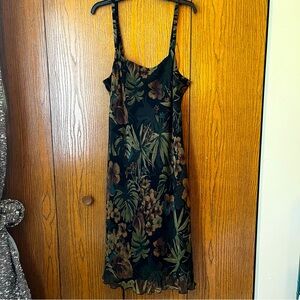 believe dark botanical dress